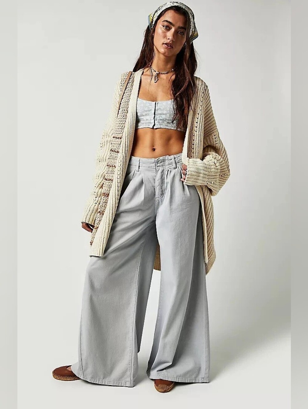 Free People Nightingale Cardi In Ivory